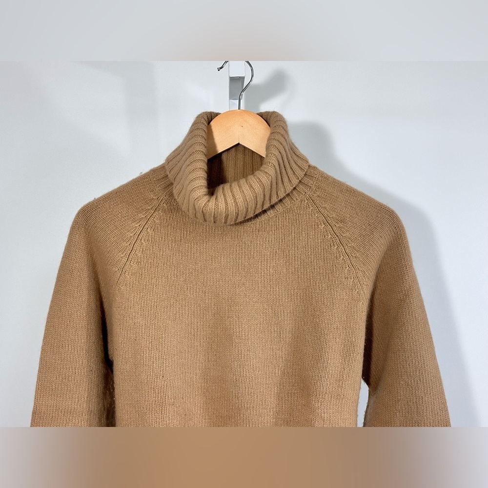 VTG LAUREN Ralph Lauren Camel Turtleneck Sweater Merino Cashmere Hong Kong - Picture 5 of 9